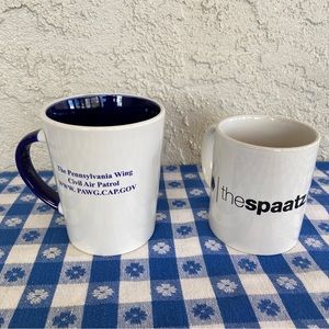 4/$16 Set of 2 Aviation Coffee/Tea Mugs - The PA Wing of CAP & The SPAATZ Assoc.